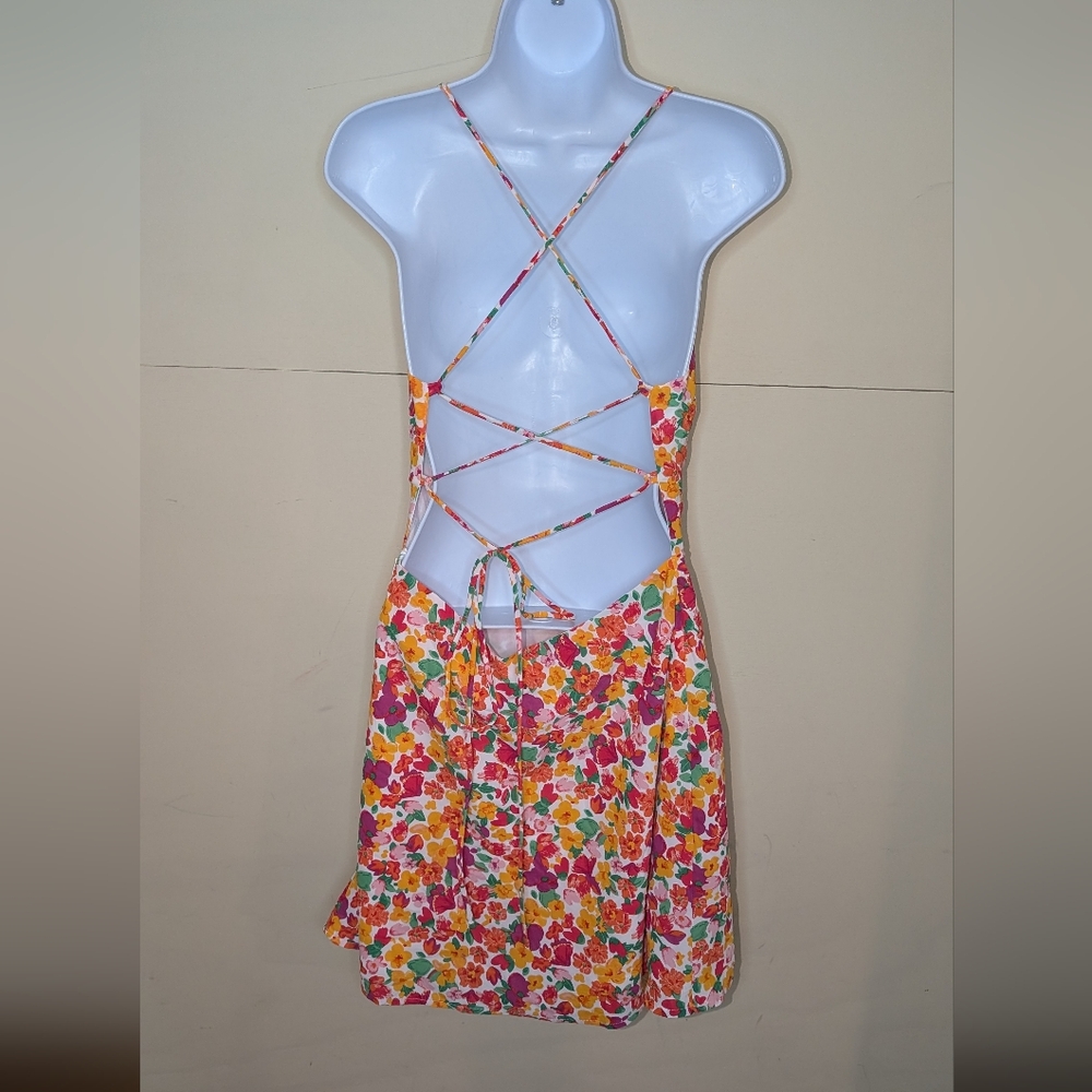 NWT Princess Polly Celena Rainbow Floral Mini Dress - Picture 4 of 9